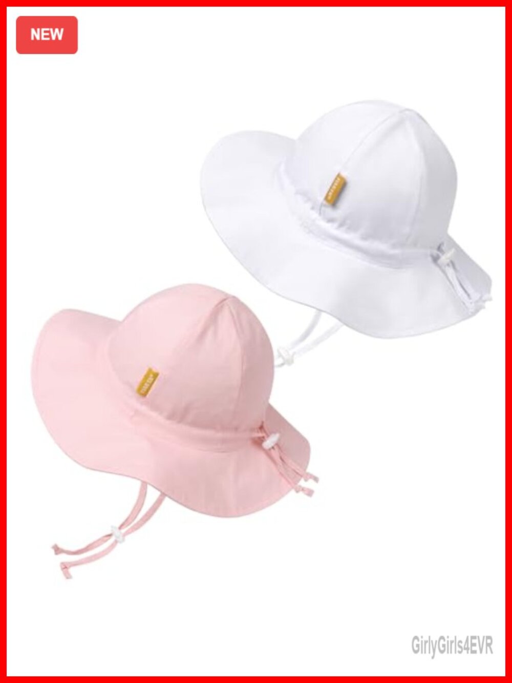 UPF 50+ Baby Sun Hat with Wide Brim Adjustable Toddler Bucket Hat